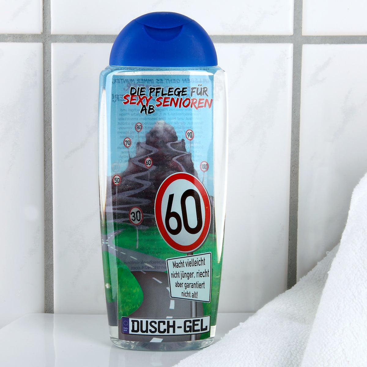 Duschgel gegen Altersgeruch zum 60. Geburtstag