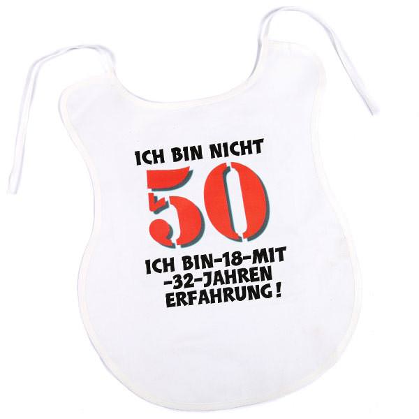 Großer Latz Ich bin nicht 50