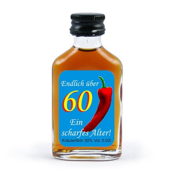 Kräuterlikör zum 60. Geburtstag