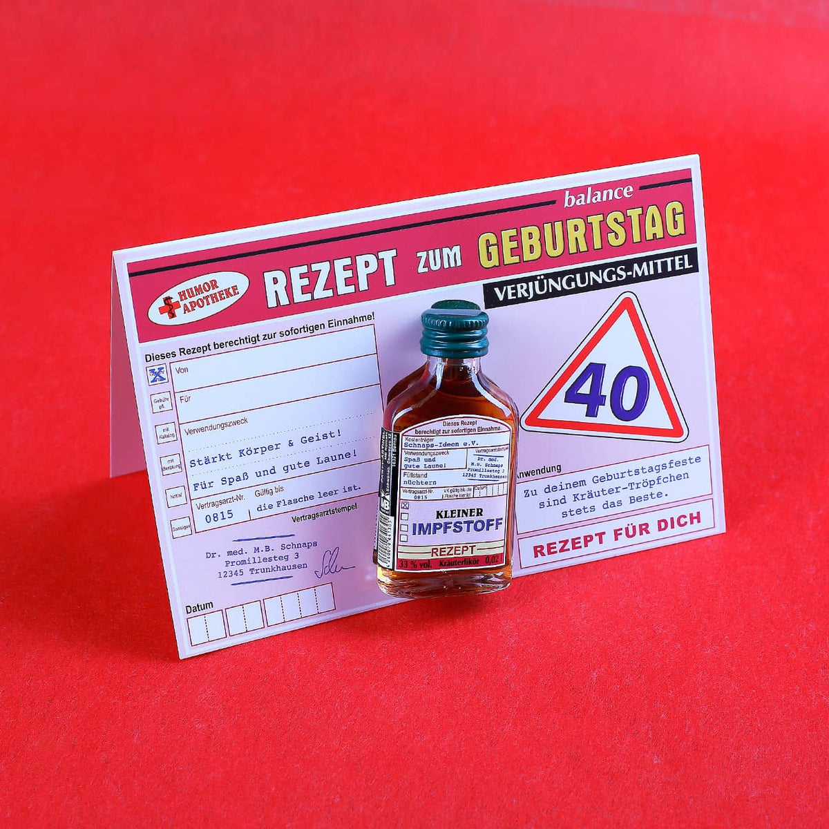 Rezept Geburtstag 40 mit Miniflachmann