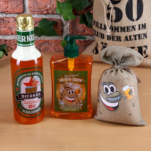 Alter Sack Geschenkset zum 50. Geburtstag
