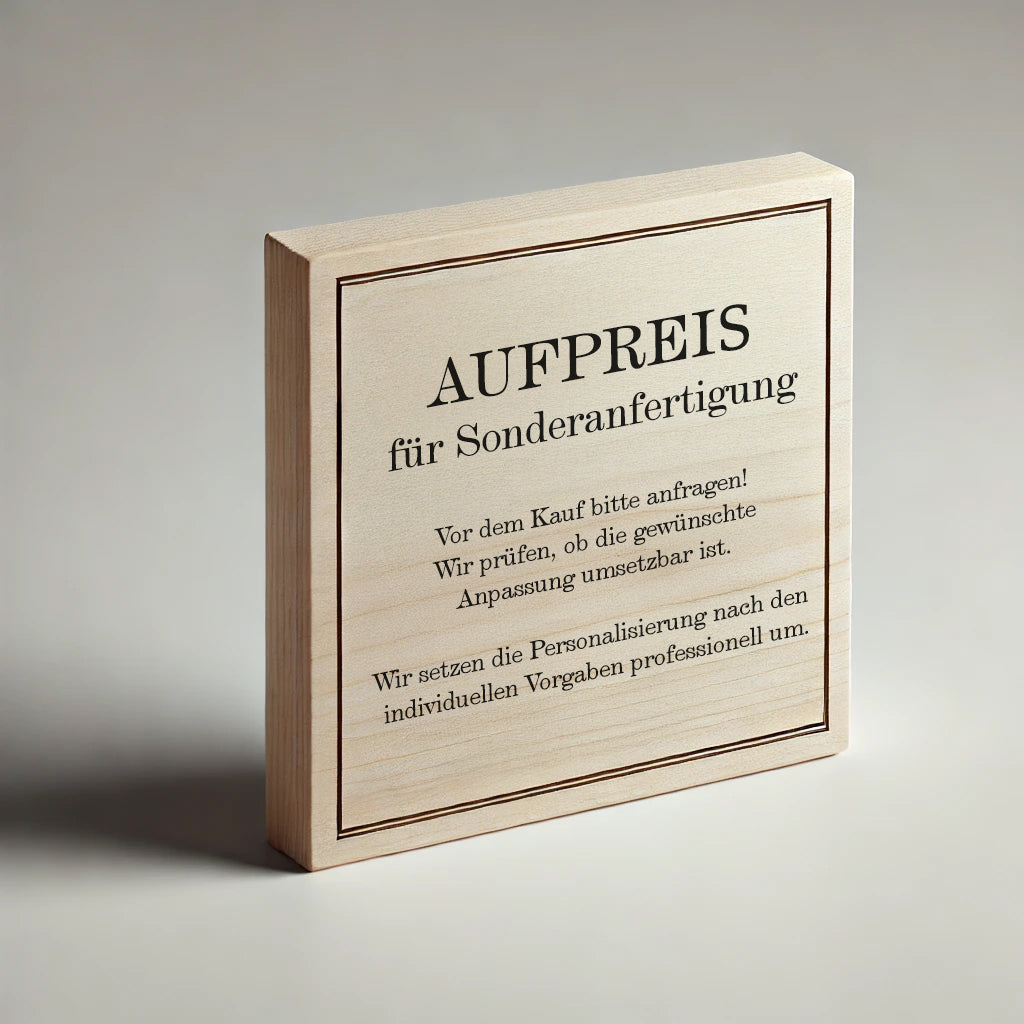 Aufpreis Sonderwunsch