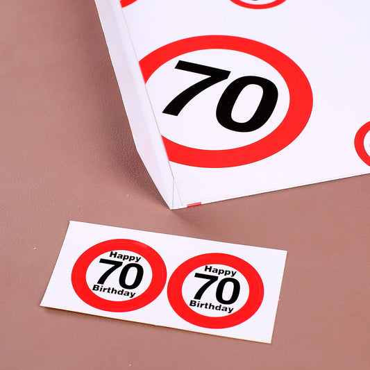 Umschlag für Geldgeschenk zum 70. Geburtstag