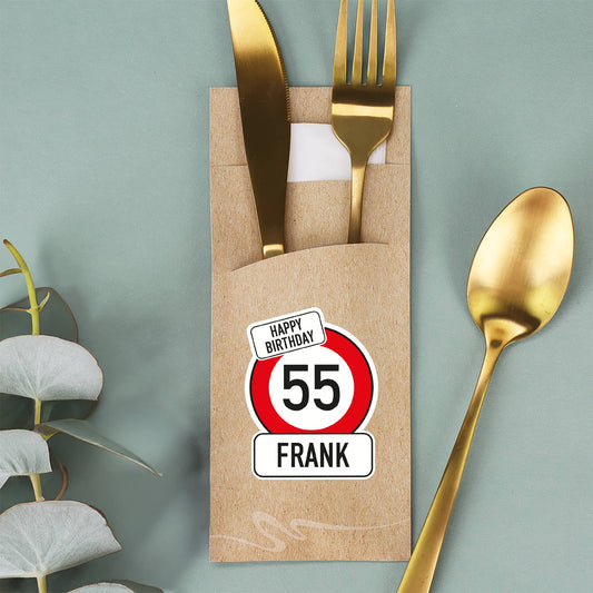 Bestecktüte als Geburtstagsdekoration