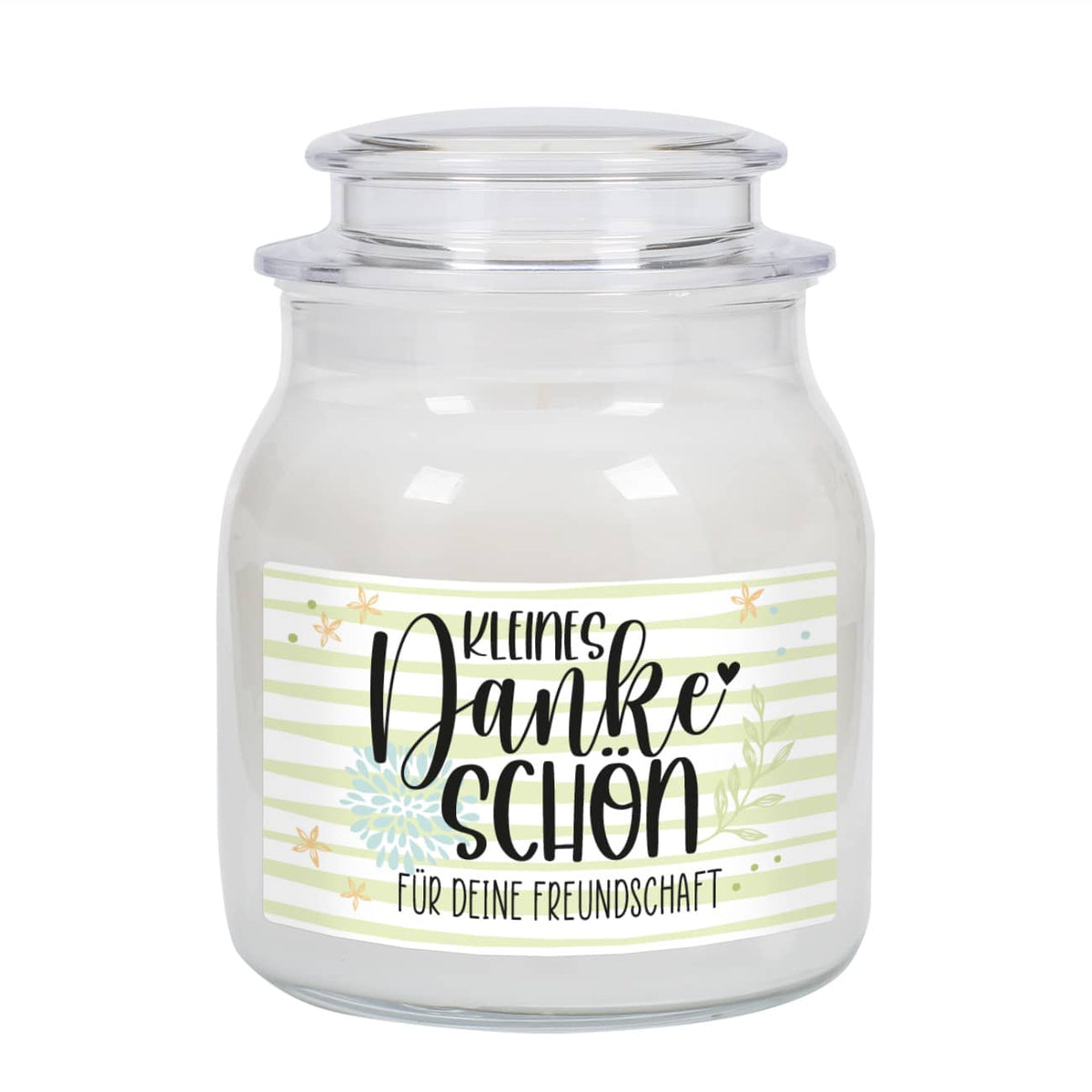Kleines Dankeschön - Duftkerze mit Ihrem Wunschtext
