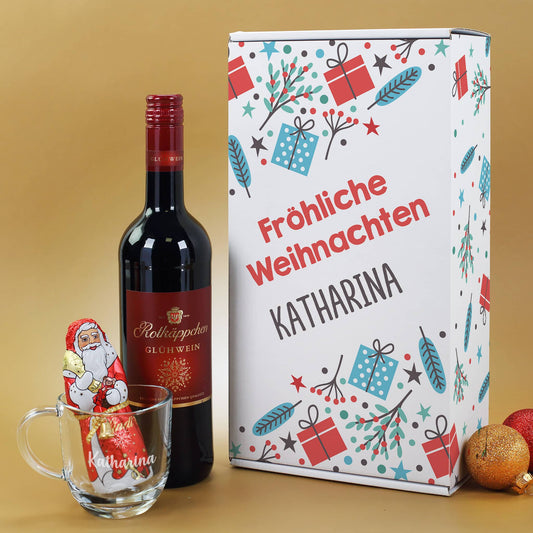 Geschenkset mit Lindt Schokoweihnachtsmann