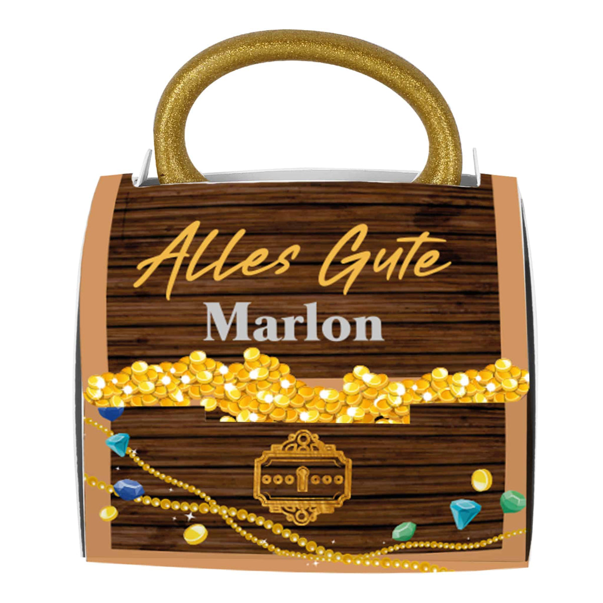 Tasche mit Tasse und Personalisierung