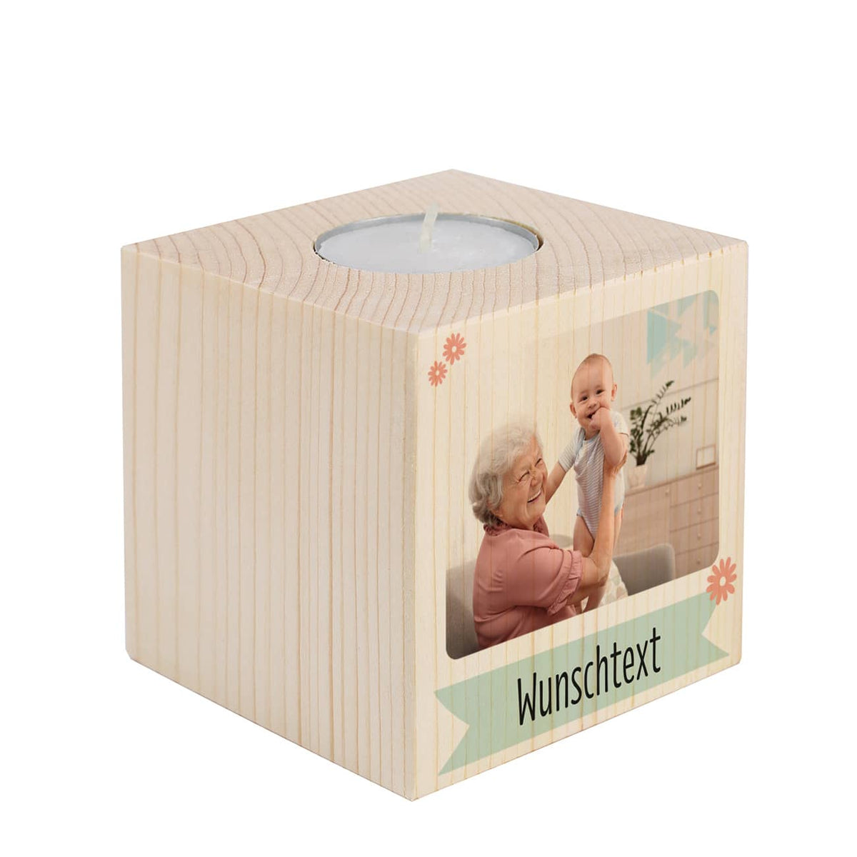Mit Ihrem Foto und Wunschtext bedruckt
