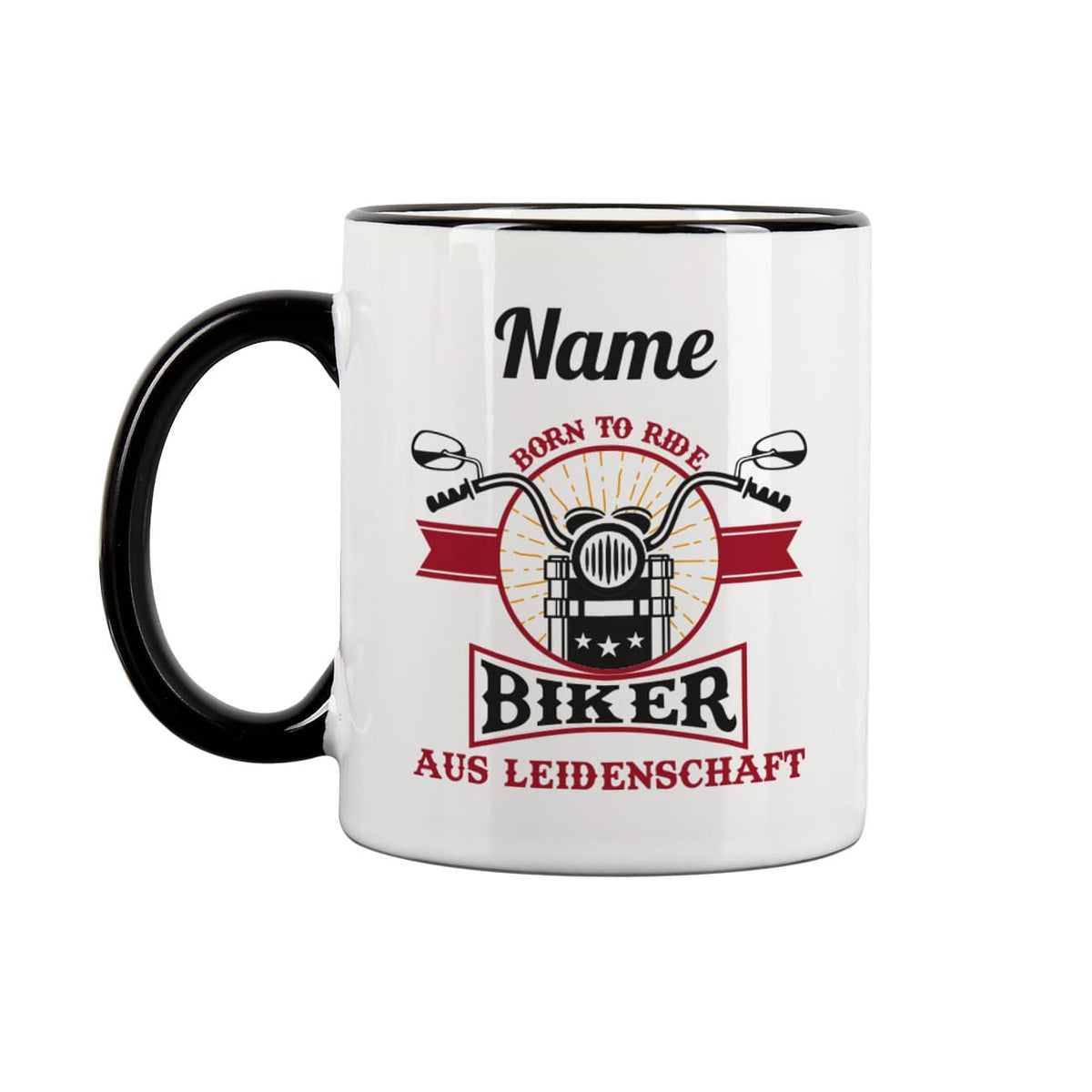 Motorradtasse - mit Name