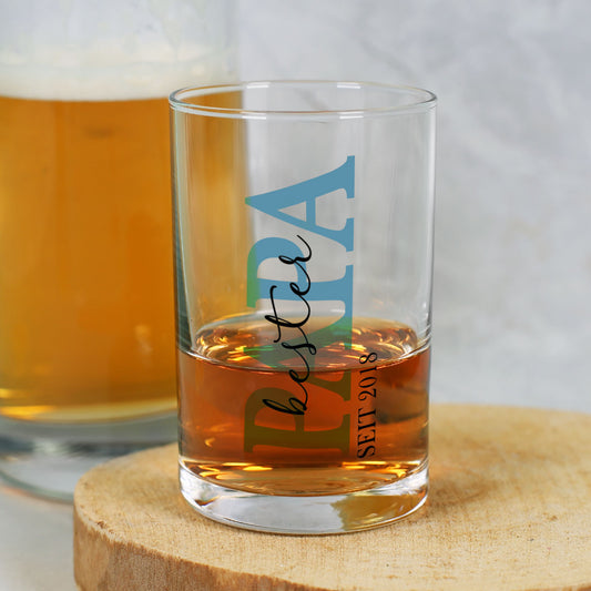 Schnapsglas mit Ihrem Wunschtext und dem Jahr Ihrer Wahl bedruckt