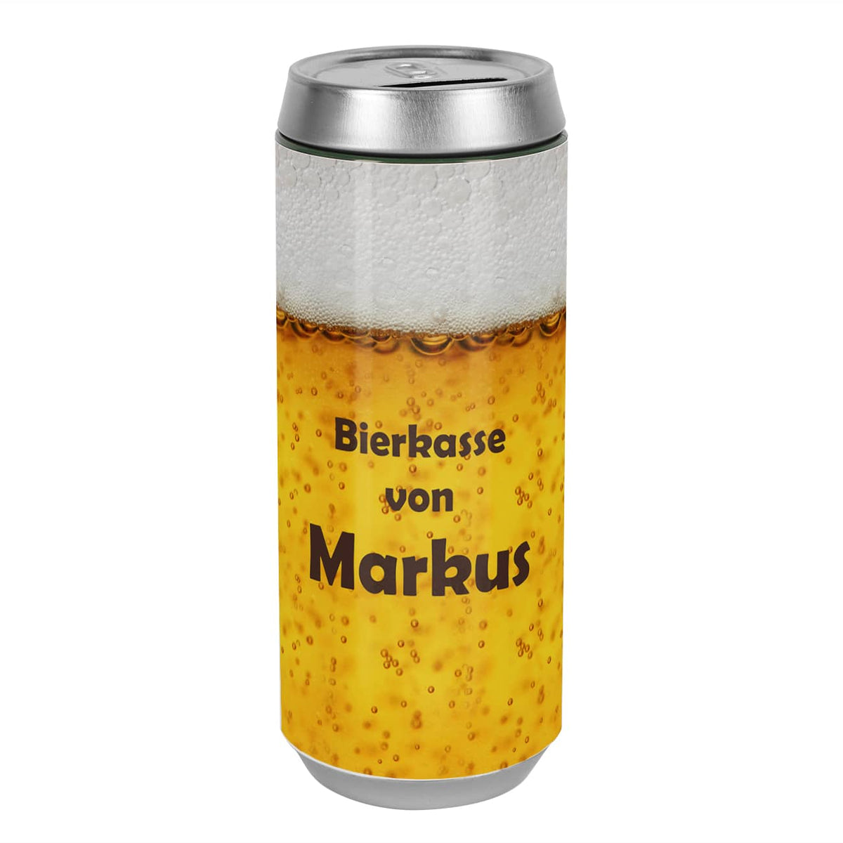 Bierkasse mit Wunschtext