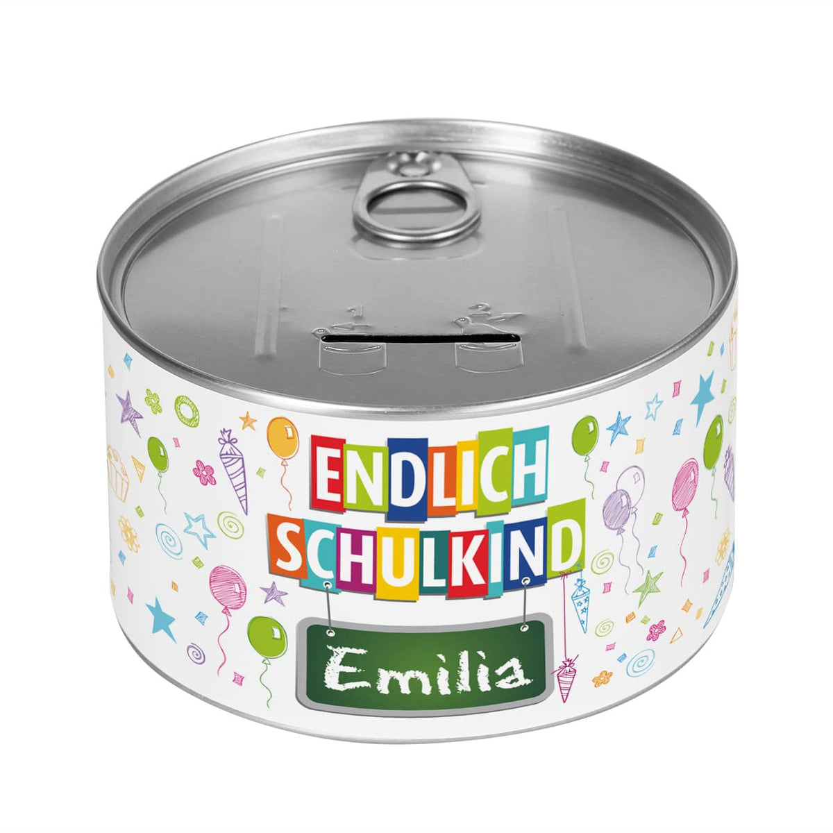 Endlich Schulkind-Motiv mit Name personalisiert
