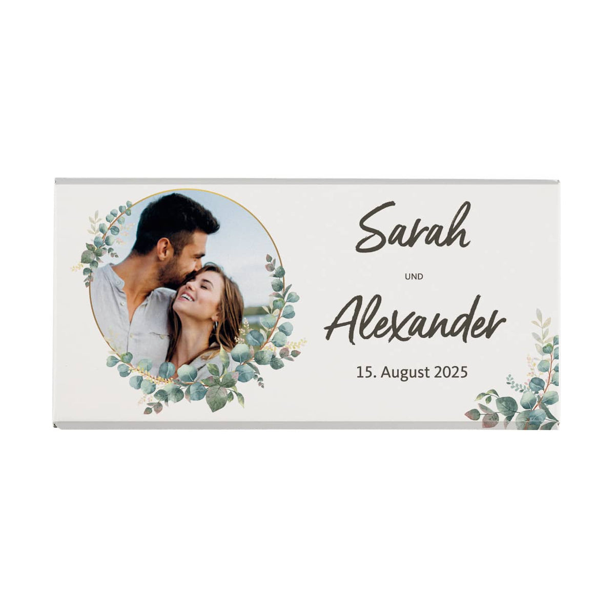 Gastgeschenk Hochzeit - persönliche Foto-Schokolade