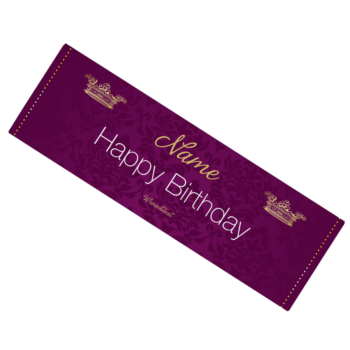 Happy Birthday Schokolade mit Namen und Wunschtext