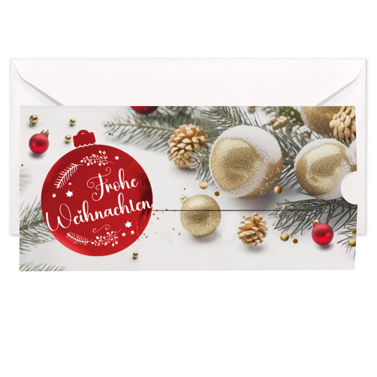 Geldgeschenk zu Weihnachten - Ziehkarte