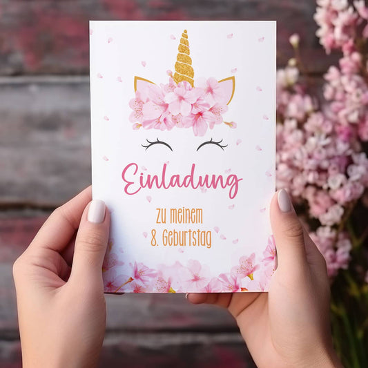 Personalisierte Einladung für den Geburtstag von Kindern