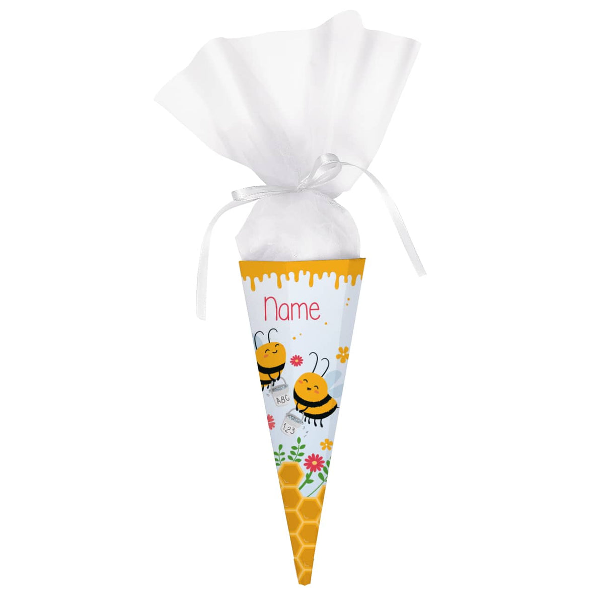 Mit Name personalisierte Zuckertüte