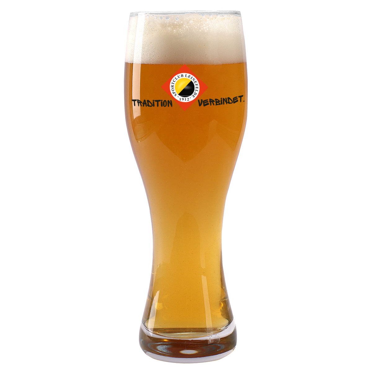 bedrucktes Weizenbierglas "SC Leinefelde"