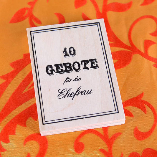 10 Gebote für die Ehefrau