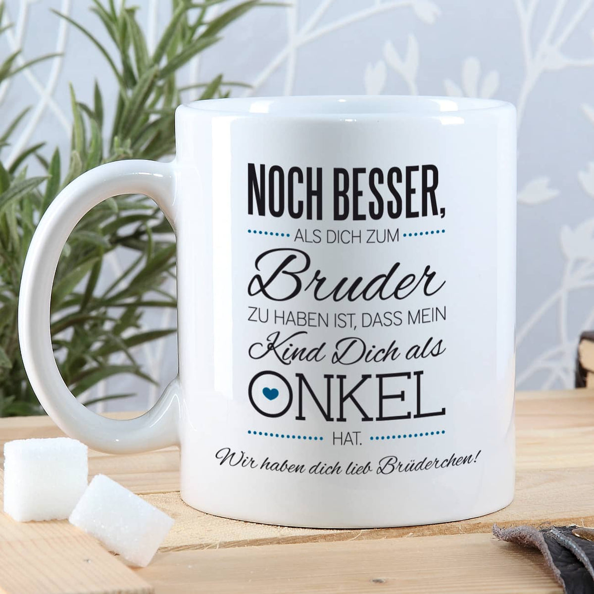 bedruckte Tasse mit persönlicher Widmung