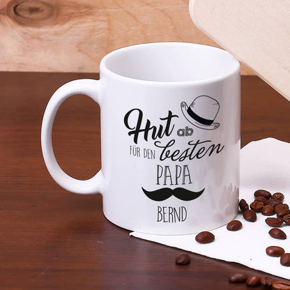 Tasse - Hut ab für den besten Papa!