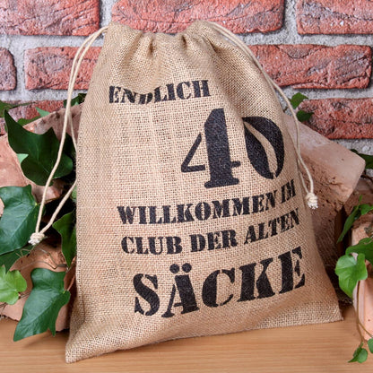 Alter Sack zum 40. Geburtstag