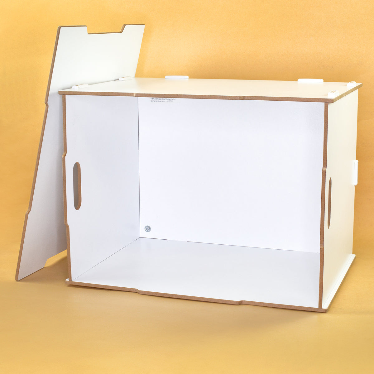 Personalisierte Rollbox aus Holz von clipfritz - Bunte Bausteinwelt | Kinder-Spielzeugkiste mit Name