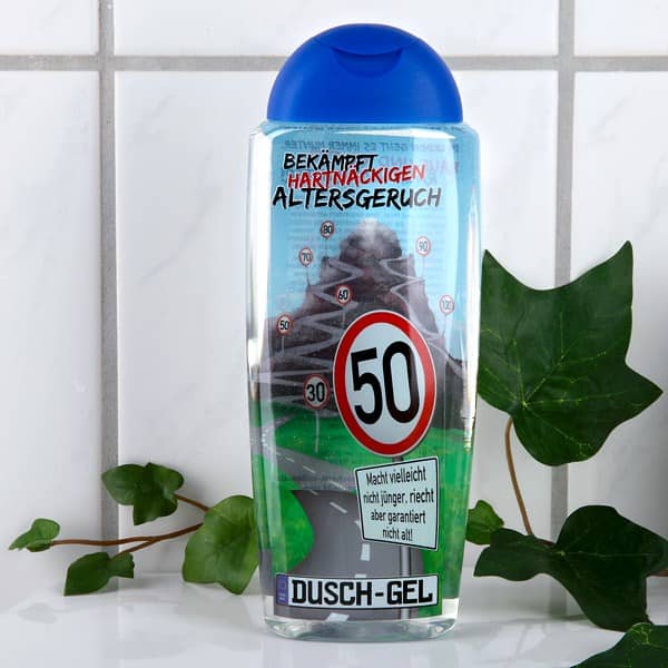 Duschgel zum 50. Geburtstag