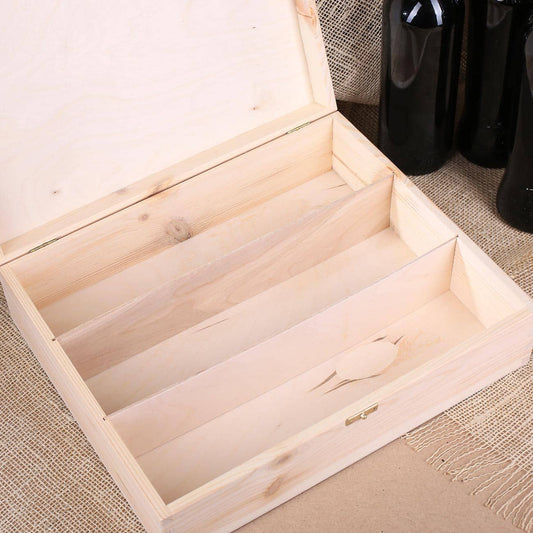 Geschenkverpackung aus Holz  mit persönlichem Aufdruck zur goldenen Hochzeit
