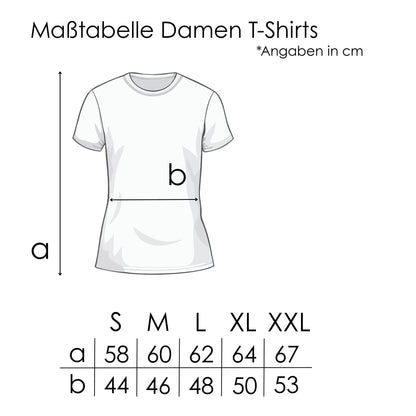 T-Shirt Maßtabelle Damen