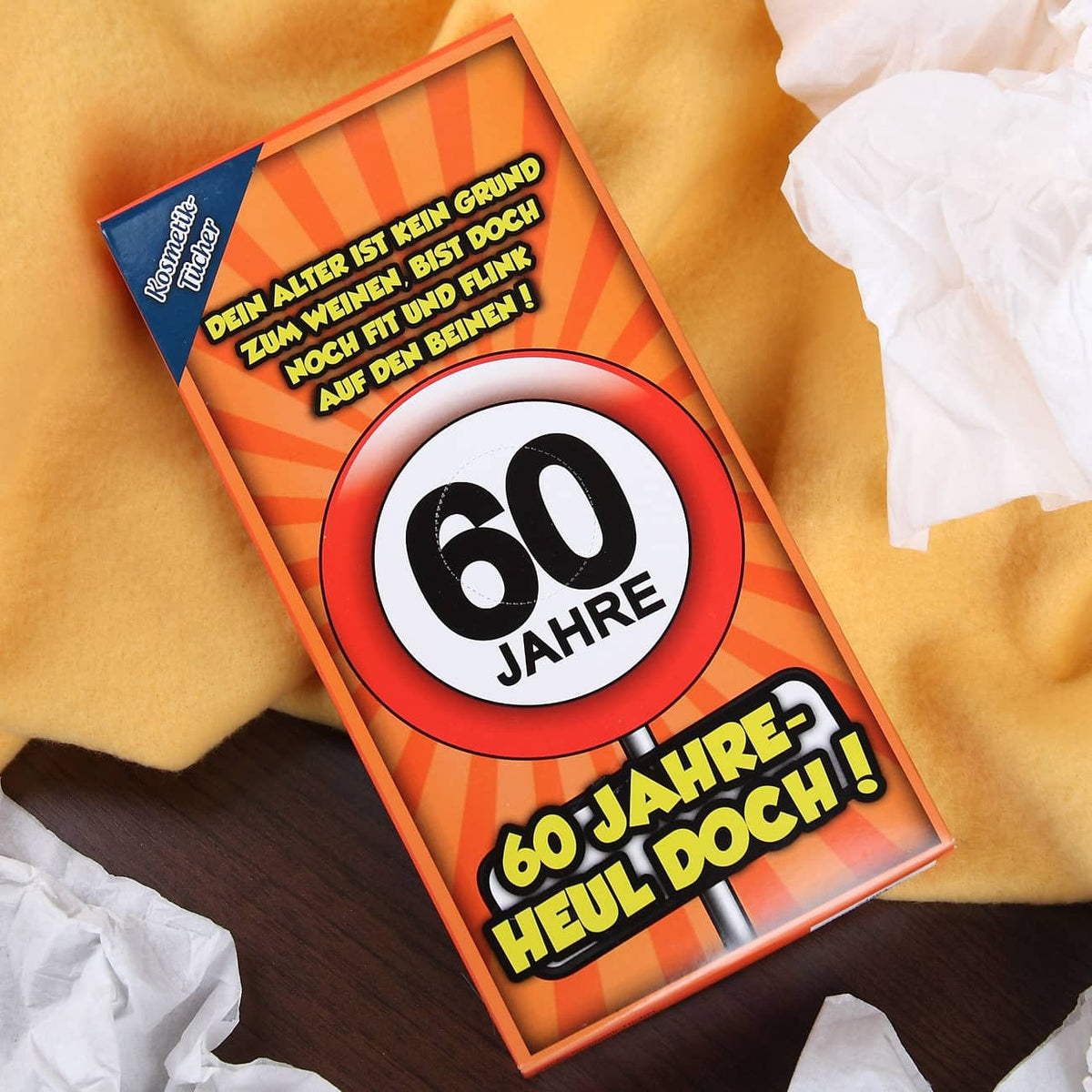 Kosmetiktücher zum 60. Geburtstag