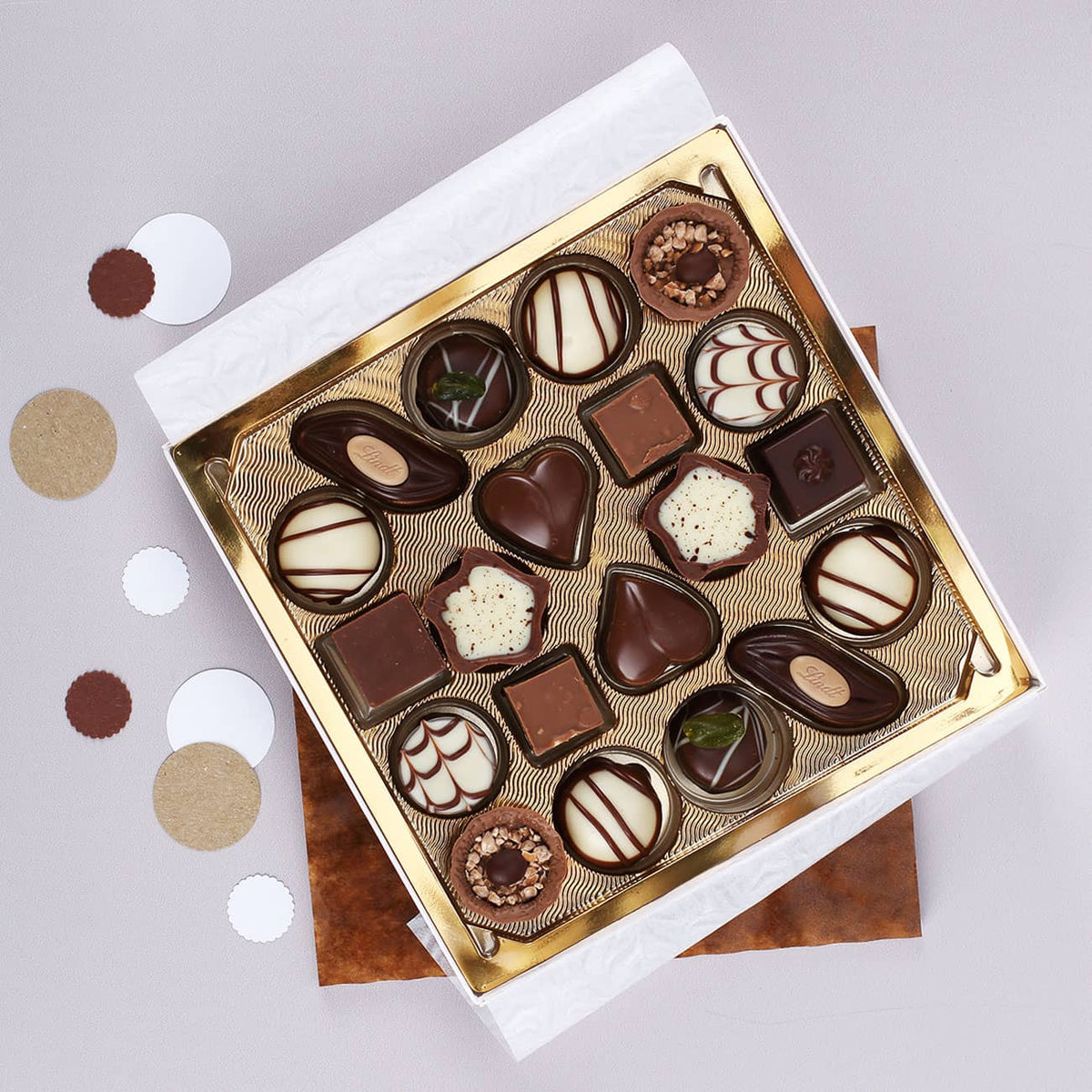 Leckere Auswahl an Mini Pralinen von Lindt