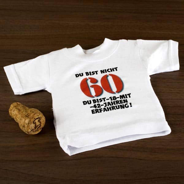 Mini Shirt zum 60. Geburtstag