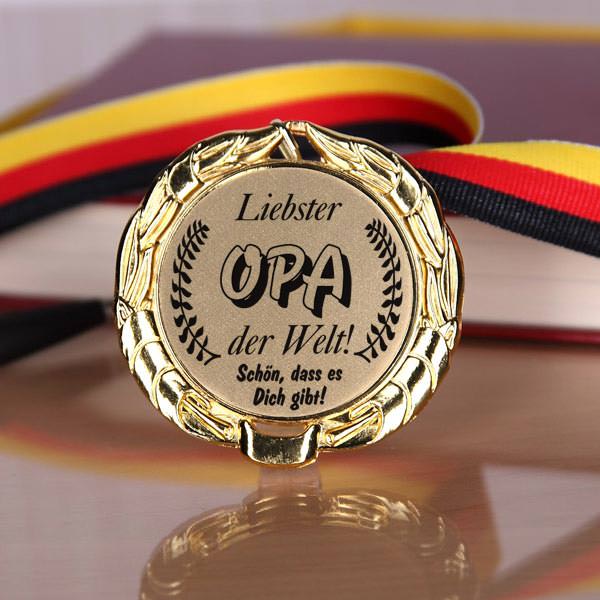 Medaille für den Opa