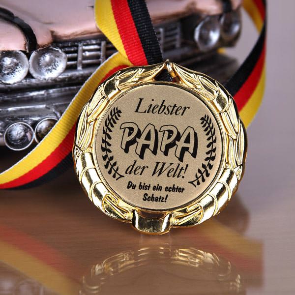 Medaille für den Papa