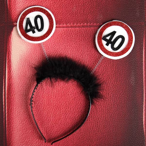lustiger Haarreif zum 40. Geburtstag