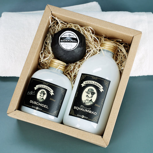 Nobles Badset für Gentleman in schicker Umverpackung