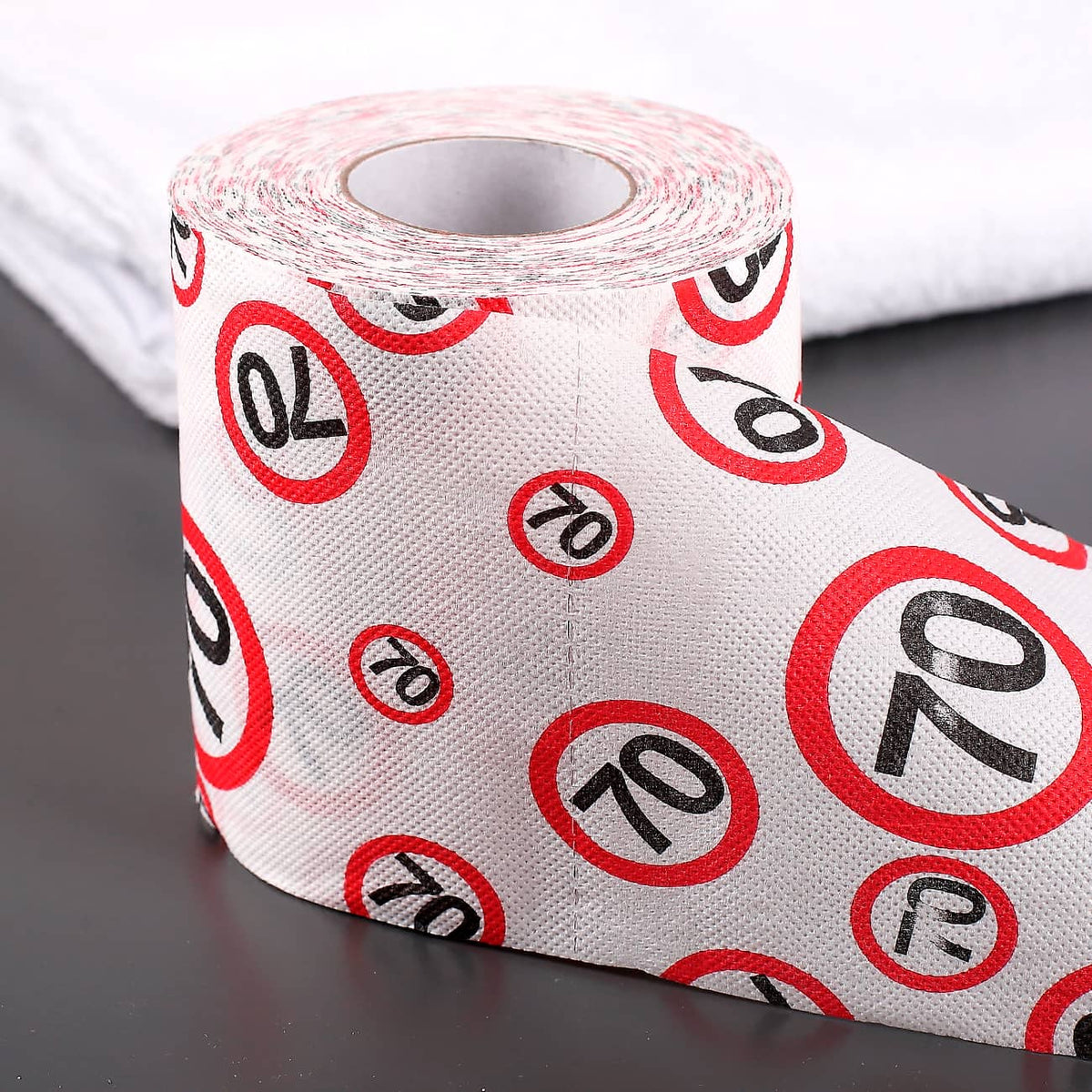 bedrucktes Klopapier Achtung 70