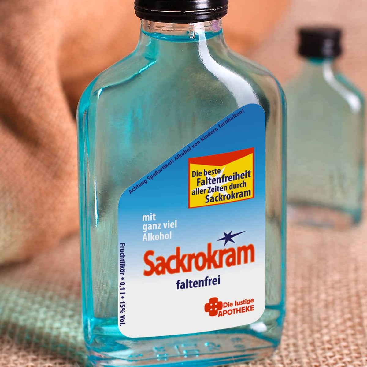 Detailansicht, Faltenfrei mit Sackrokram