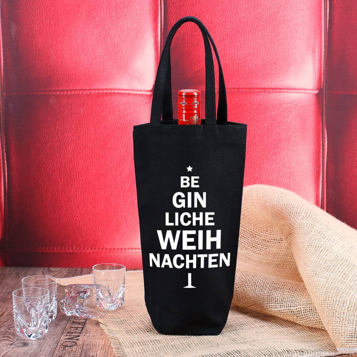 Flaschenbeutel Beginliche Weihnachten