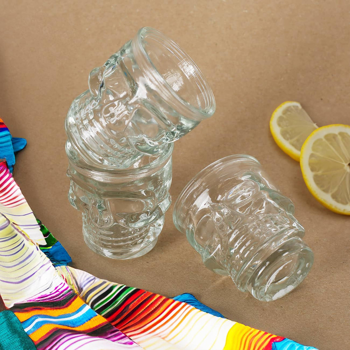 Schnapsglas im Totenkopfdesign 50 ml Fassungsvolumen