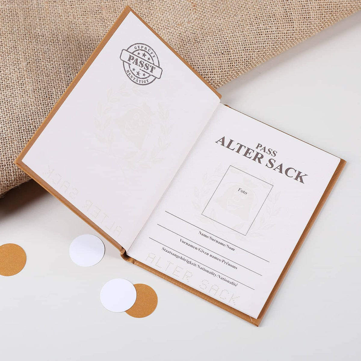 Alter Sack Pass Spaßbuch