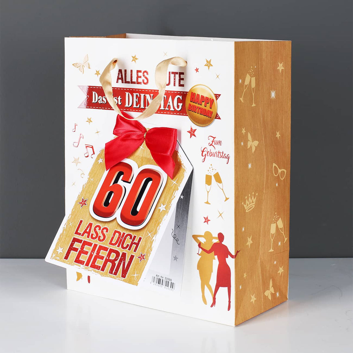 Geschenktasche inkl. Karte - 60 