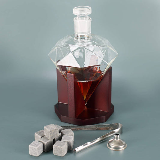 Deluxe Diamond Decanter Set