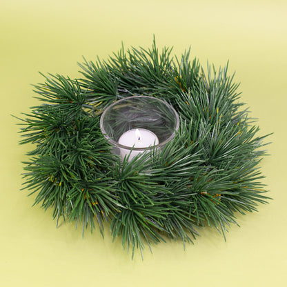 Adventskranz aus Tannenzweigen in zwei Größen | Hochwertige Kunst Dekoration zu Weihnachten