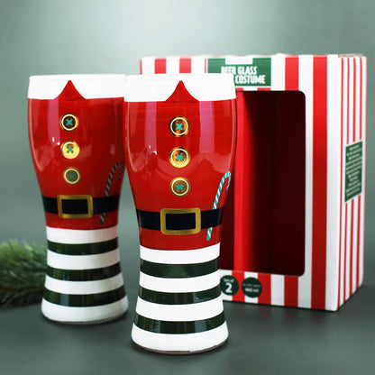 Santa Biergläser für ein weihnachtliches Bier