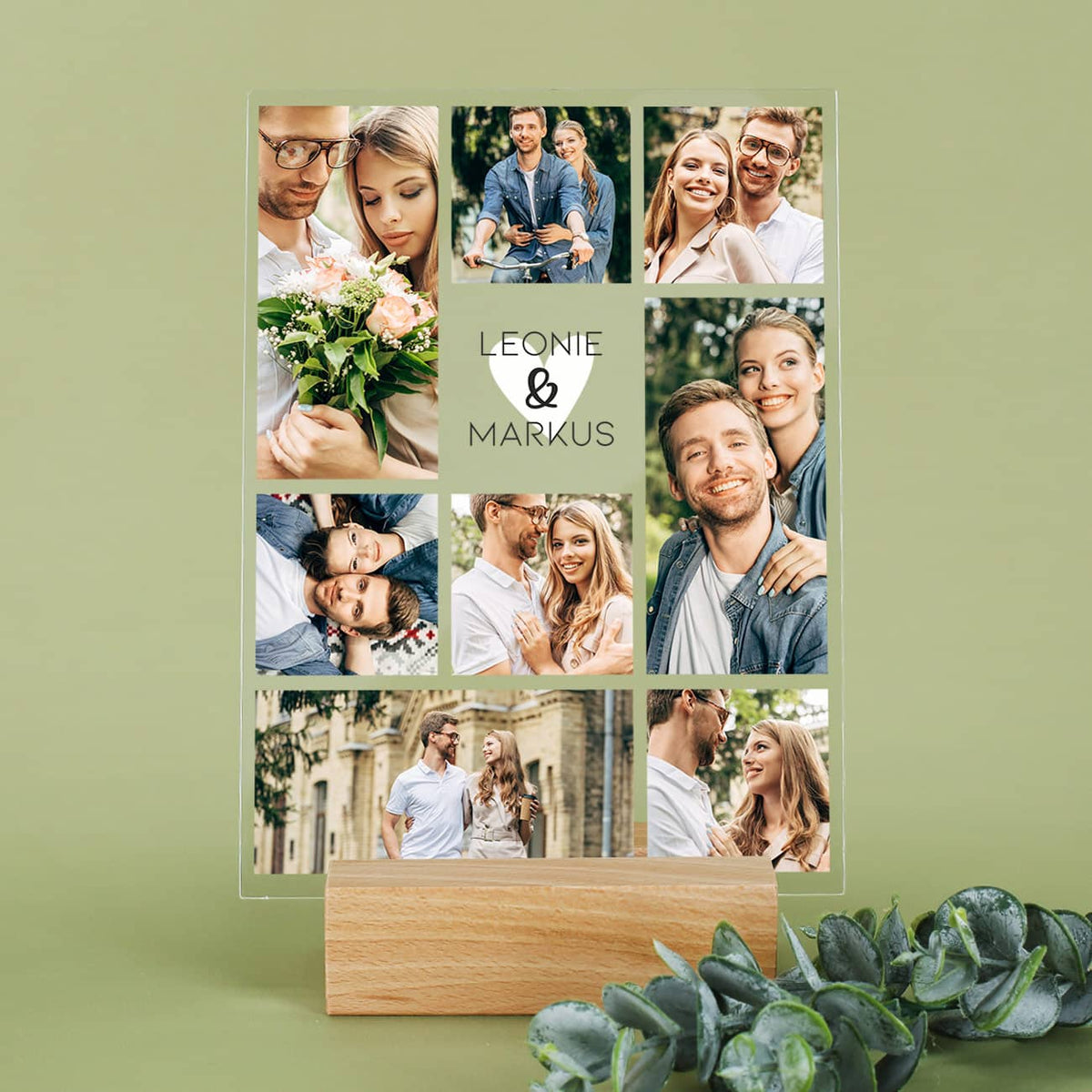 Acrylfoto für Paare mit 8 Bildern