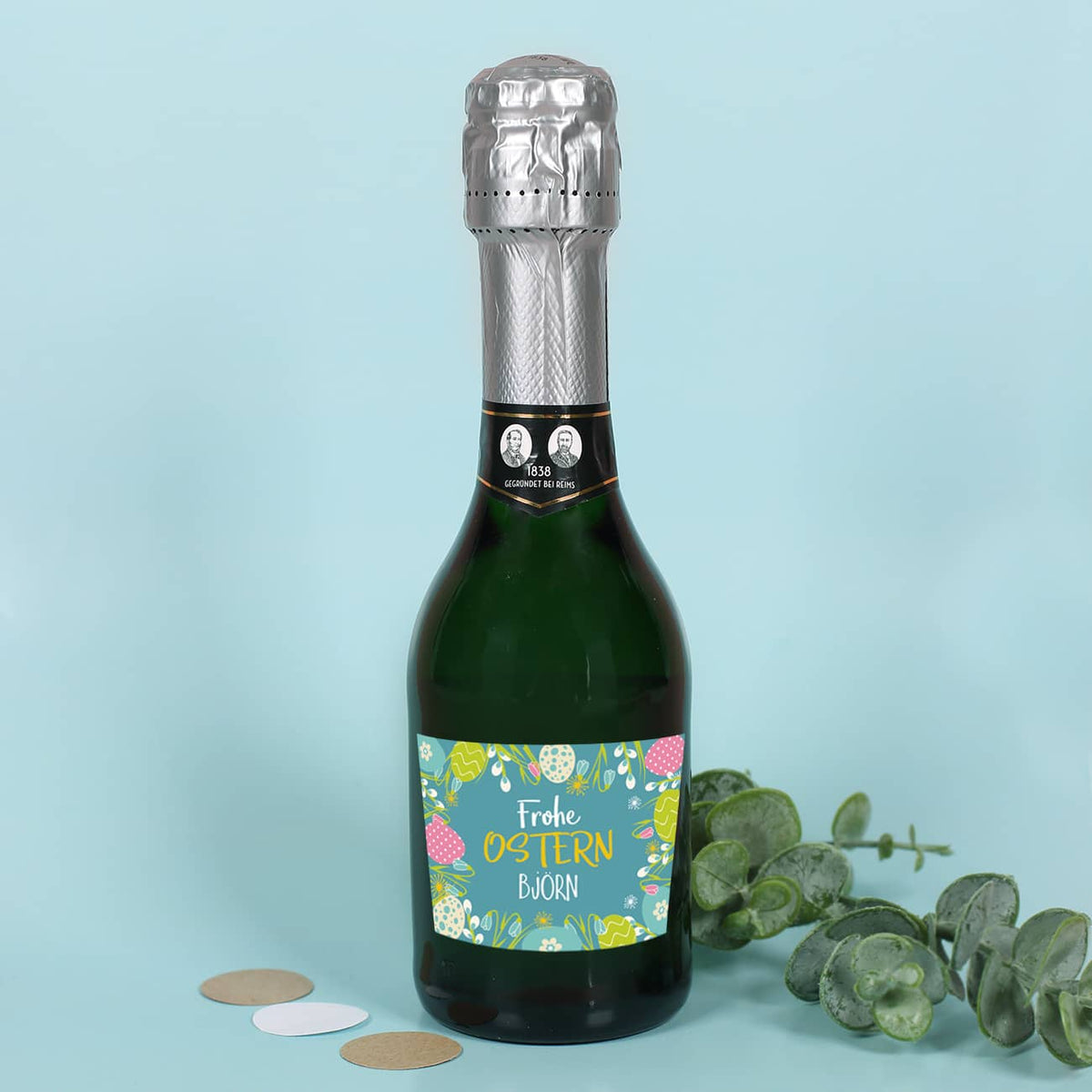 Kleiner Sekt als persönliches kleines Ostergeschenk