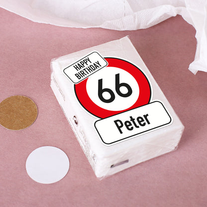 Kleine Verpackung Taschentücher für emotionale Momente beim Geburtstag