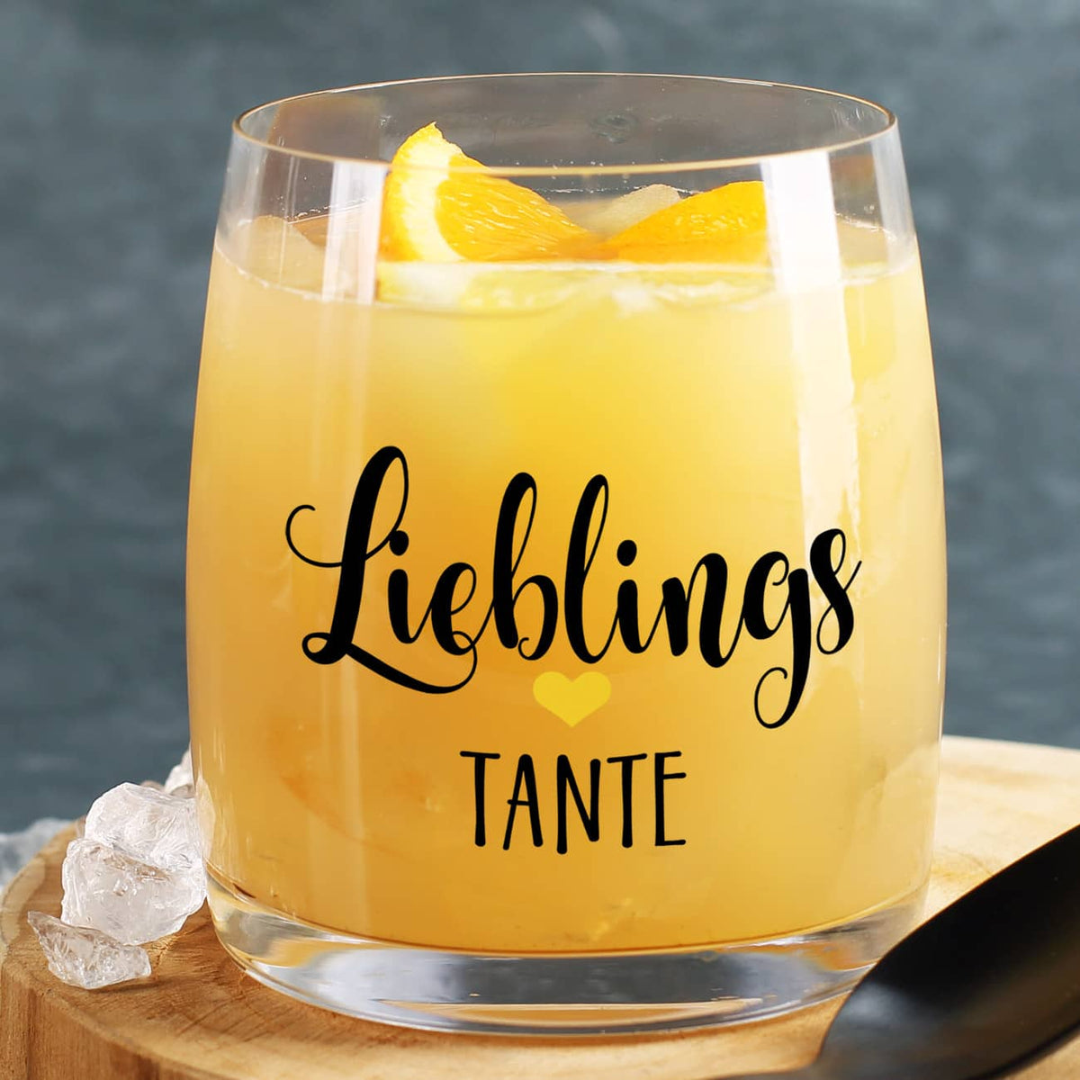Trinkglas mit Lieblings-Aufdruck und Wunschtext